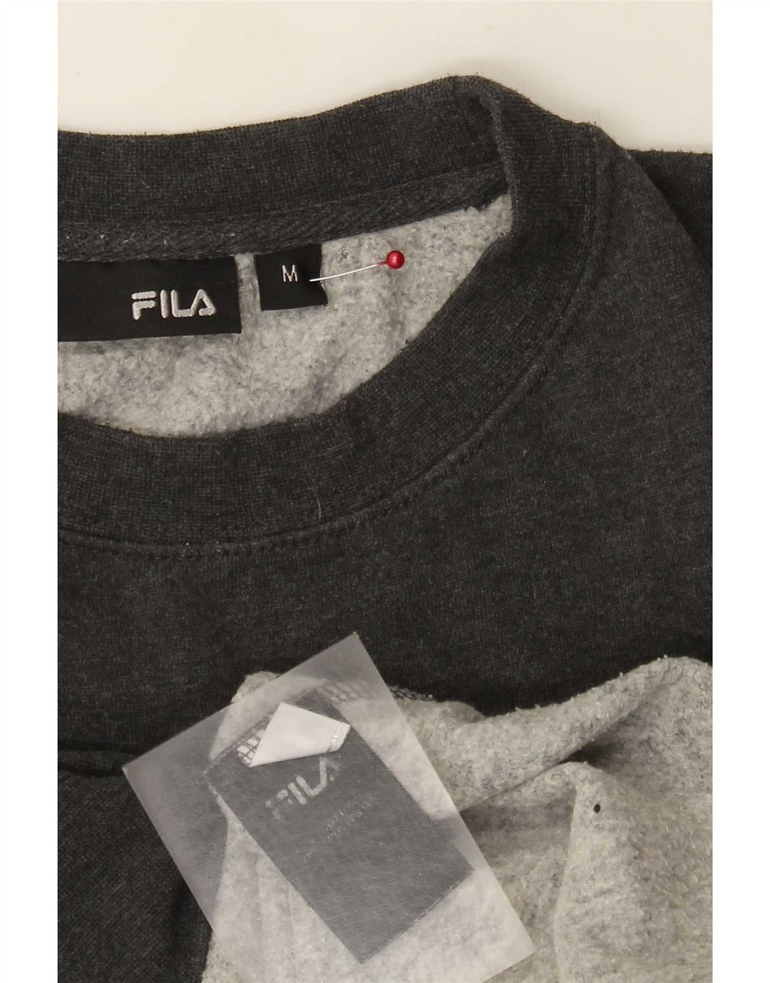 Hanorac pentru bărbați Fila Graphic Regular Fit Pulover Bumbac Gri mediu