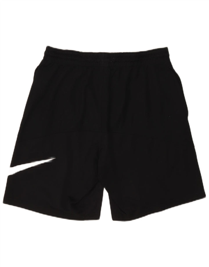 Pantaloni scurți sport Nike Dri Fit Graphic pentru bărbați, poliester mediu negru