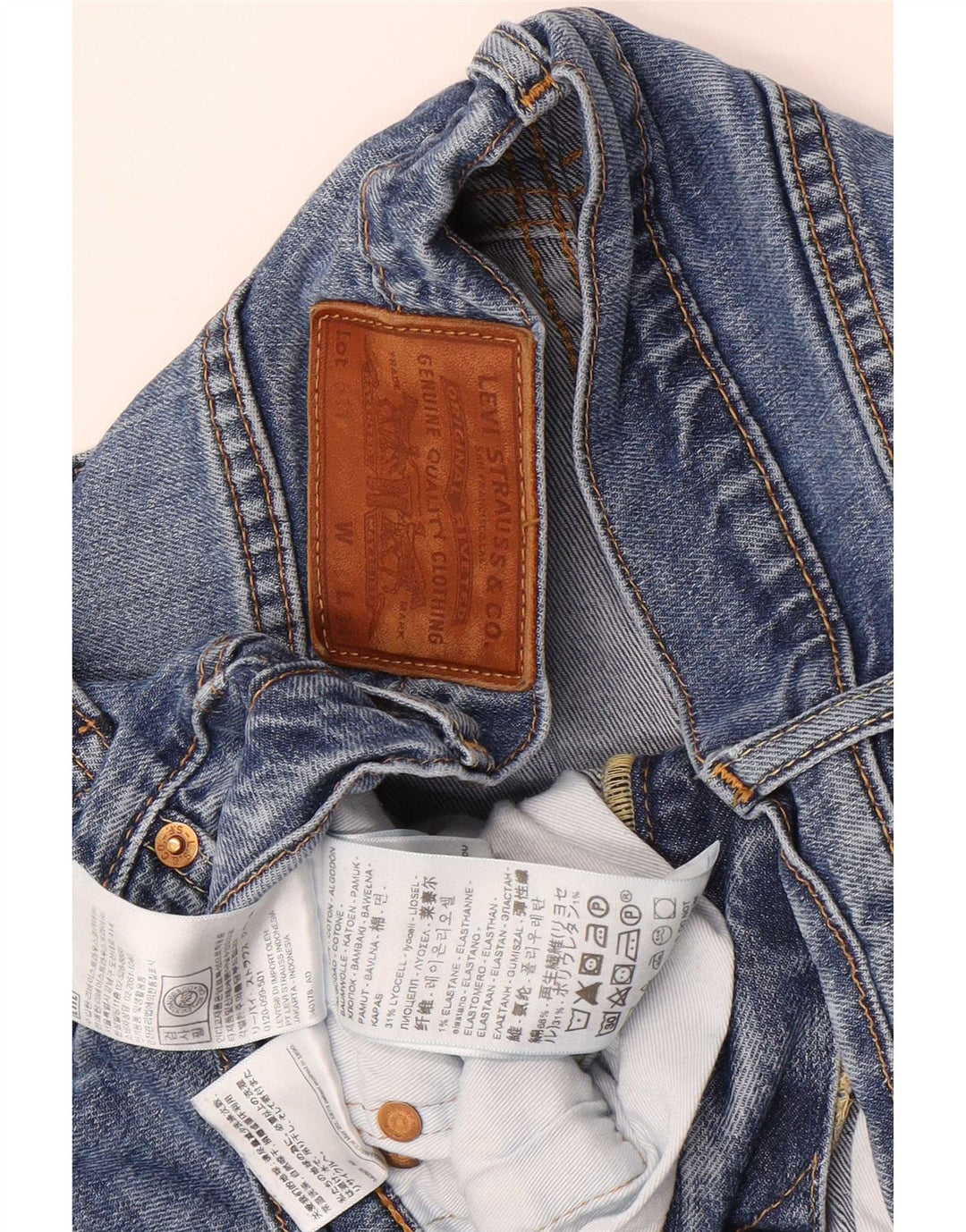 Blugi Levi's 511 Slim pentru bărbați W33 L34 Bumbac albastru