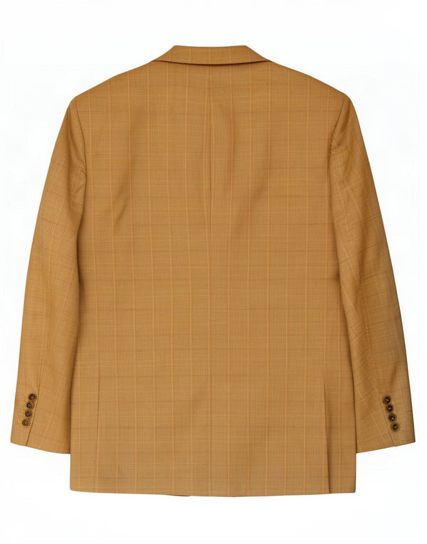 Blazer pentru bărbați Burberry cu 3 nasturi IT 54 Lână mare, bej, cu carouri
