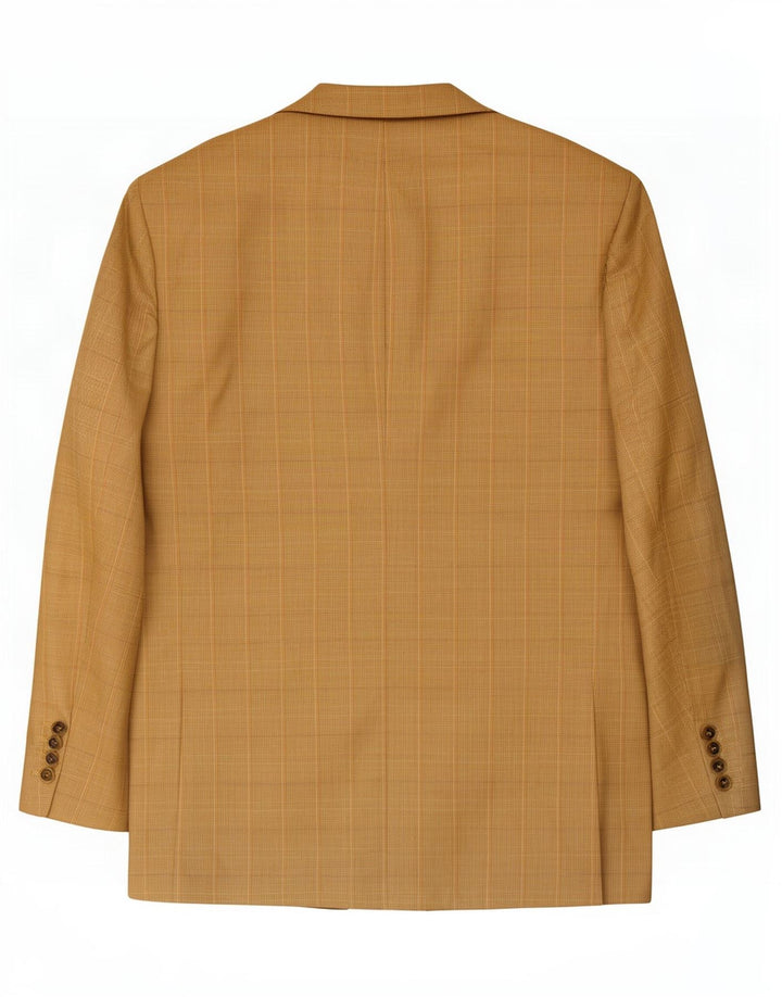 Blazer pentru bărbați Burberry cu 3 nasturi IT 54 Lână mare, bej, cu carouri