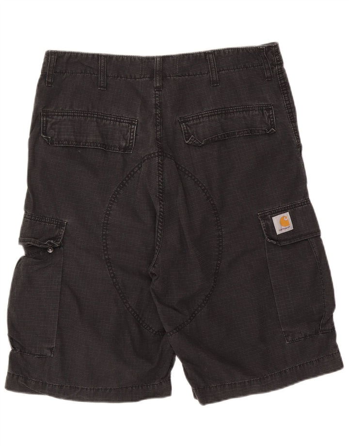 Pantaloni scurți Carhartt pentru bărbați W32, bumbac mediu negru