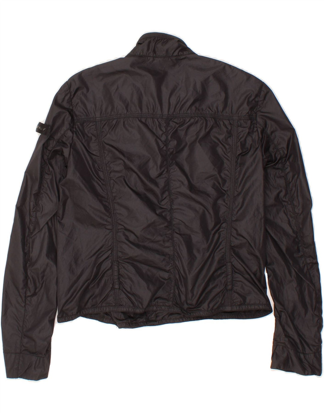 PEUTEREY Girls Crop Bomber Jacket 11-12 Years 3XL Black Polyamide Vintage PEUTEREY and Second-Hand PEUTEREY from Messina Hembry 