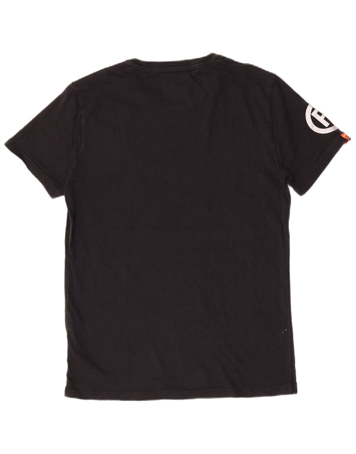 Tricou grafic pentru bărbați Superdry Top Medium Black Bumbac