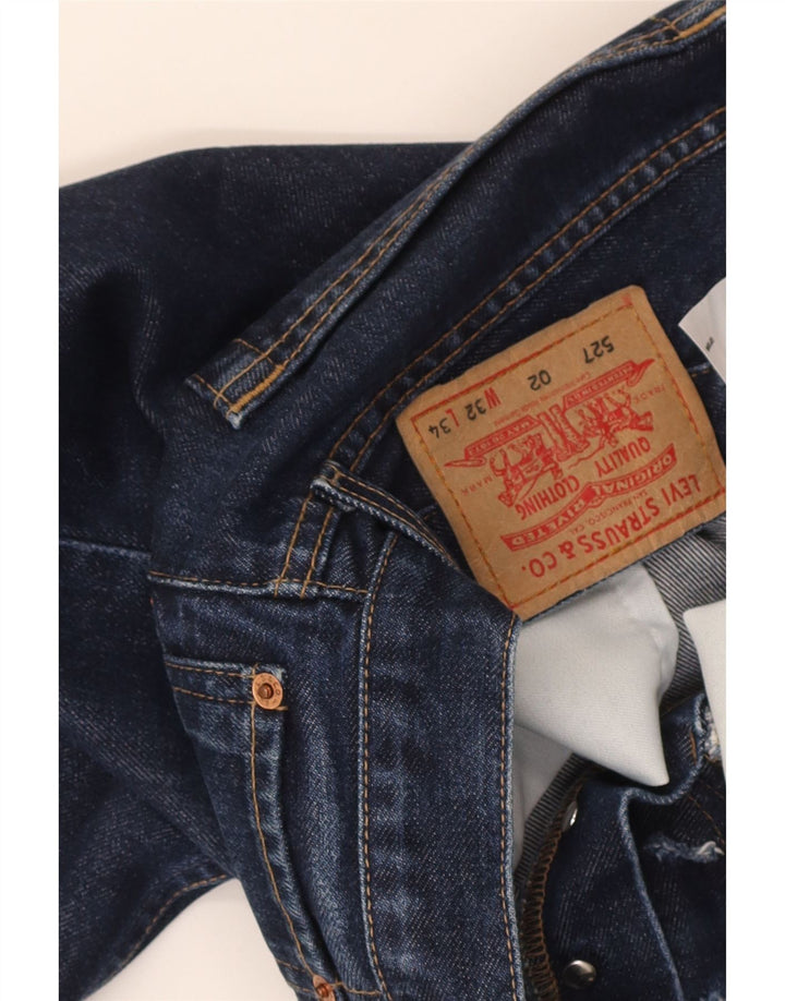 Blugi pentru bărbați Levi's 527 Bootcut W32 L27 Bumbac bleumarin