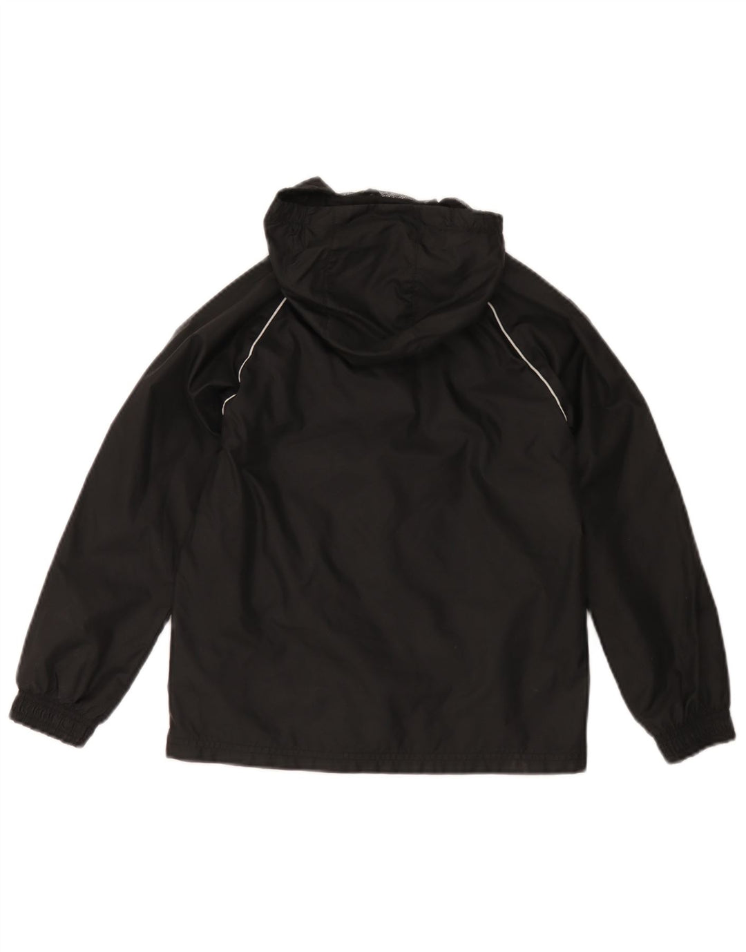 Jachetă de ploaie cu glugă Adidas pentru băieți 7-8 ani poliester negru