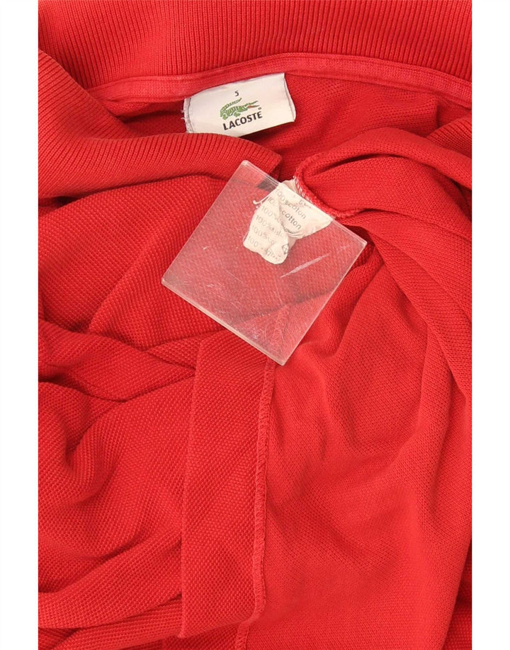 Tricou polo Lacoste pentru bărbați mărimea 5 mare, roșu, bumbac clasic