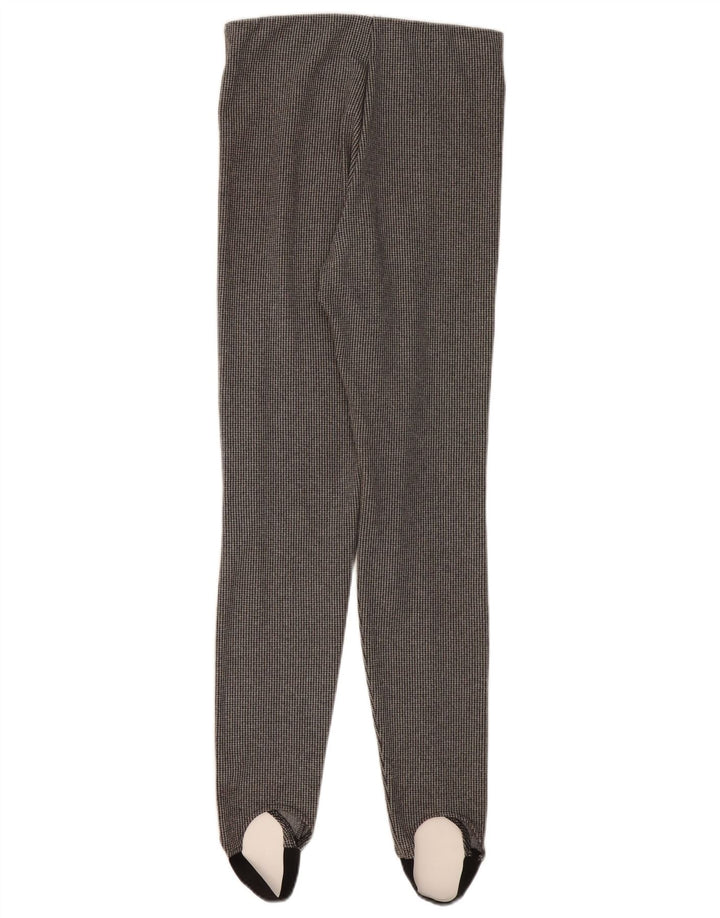 Pantaloni casual Zara femei Stirrup UK 12 Medium Gri Houndstooth