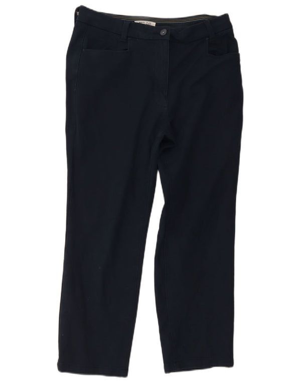 White Stuff Pantaloni casual mici pentru femei UK 10 Small W28 L25 Bleumarin