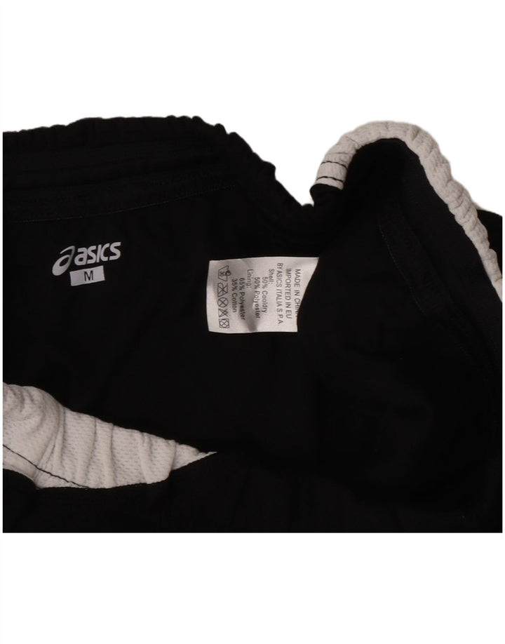 Pantaloni scurti sport grafic Asics pentru femei UK 12 Medium Black Colorblock Poliester