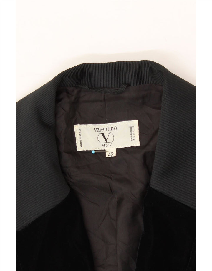 VALENTINO Jachetă Blazer Crop pentru Damă IT 42 Medium Negru