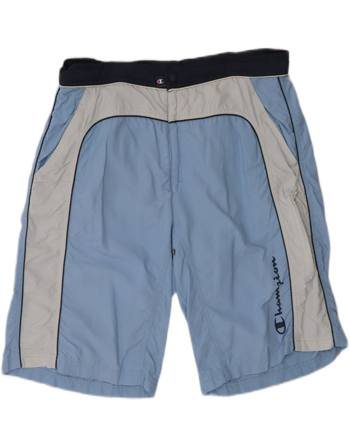 Pantaloni scurți de înot pentru bărbați CHAMPION XL, albastru, poliester color bloc