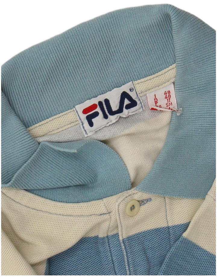 Tricou polo pentru bărbați FILA IT 48 Medium Blue Striped