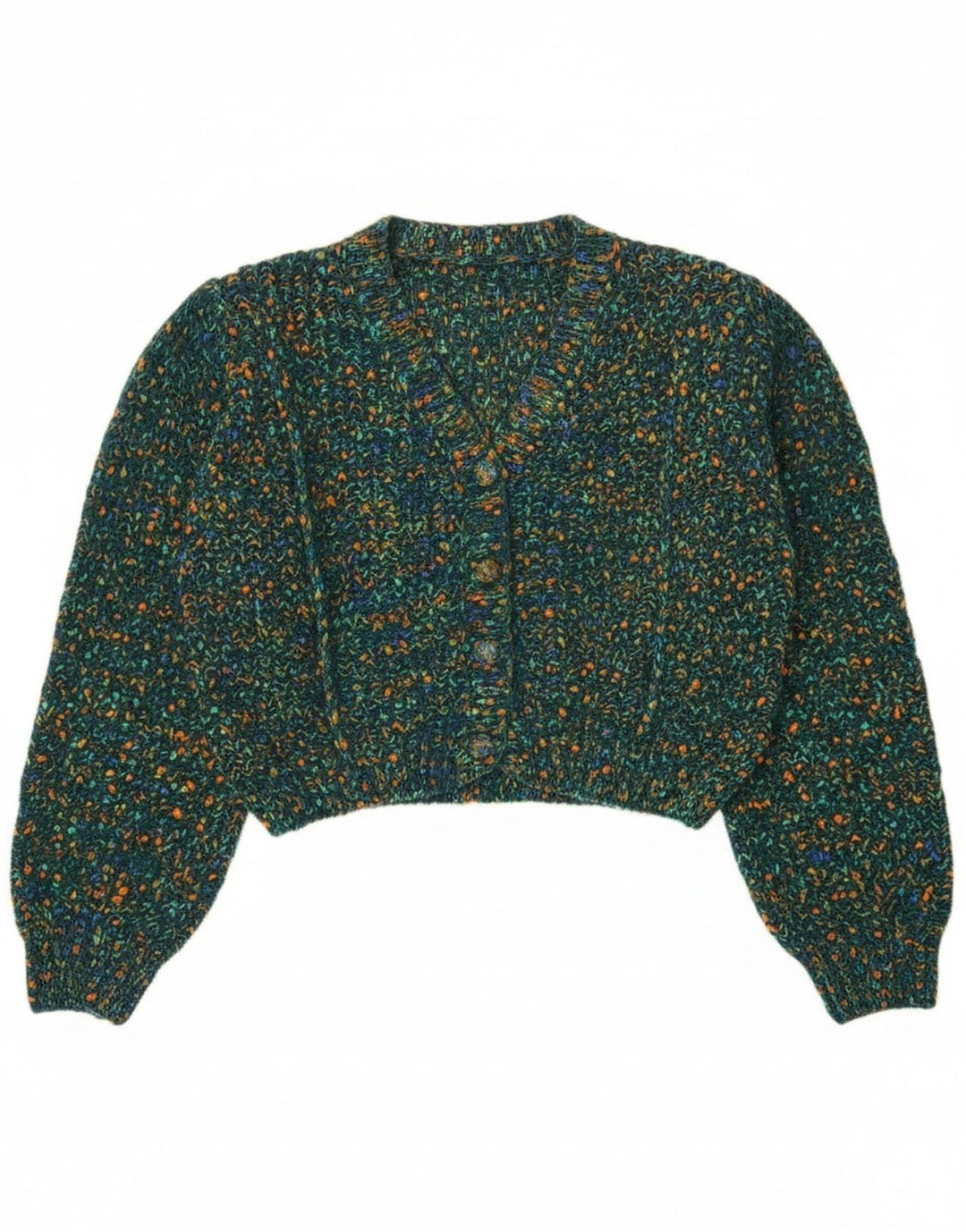 Cider Pulover Crop Cardigan pentru femei UK 16 Poliester mare cu pături verzi