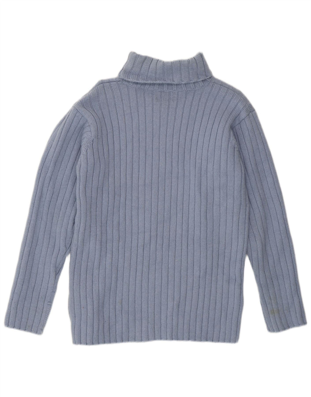 JIGSAW Pulover cu gât rulat pentru femei UK 14 Lână albastră medie