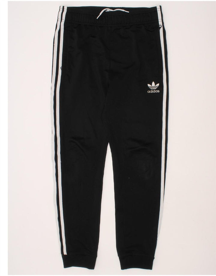 ADIDAS Boys Tracksuit Trousers Joggers 11-12 Years Medium  Black Polyester Vintage Adidas and Second-Hand Adidas from Messina Hembry 