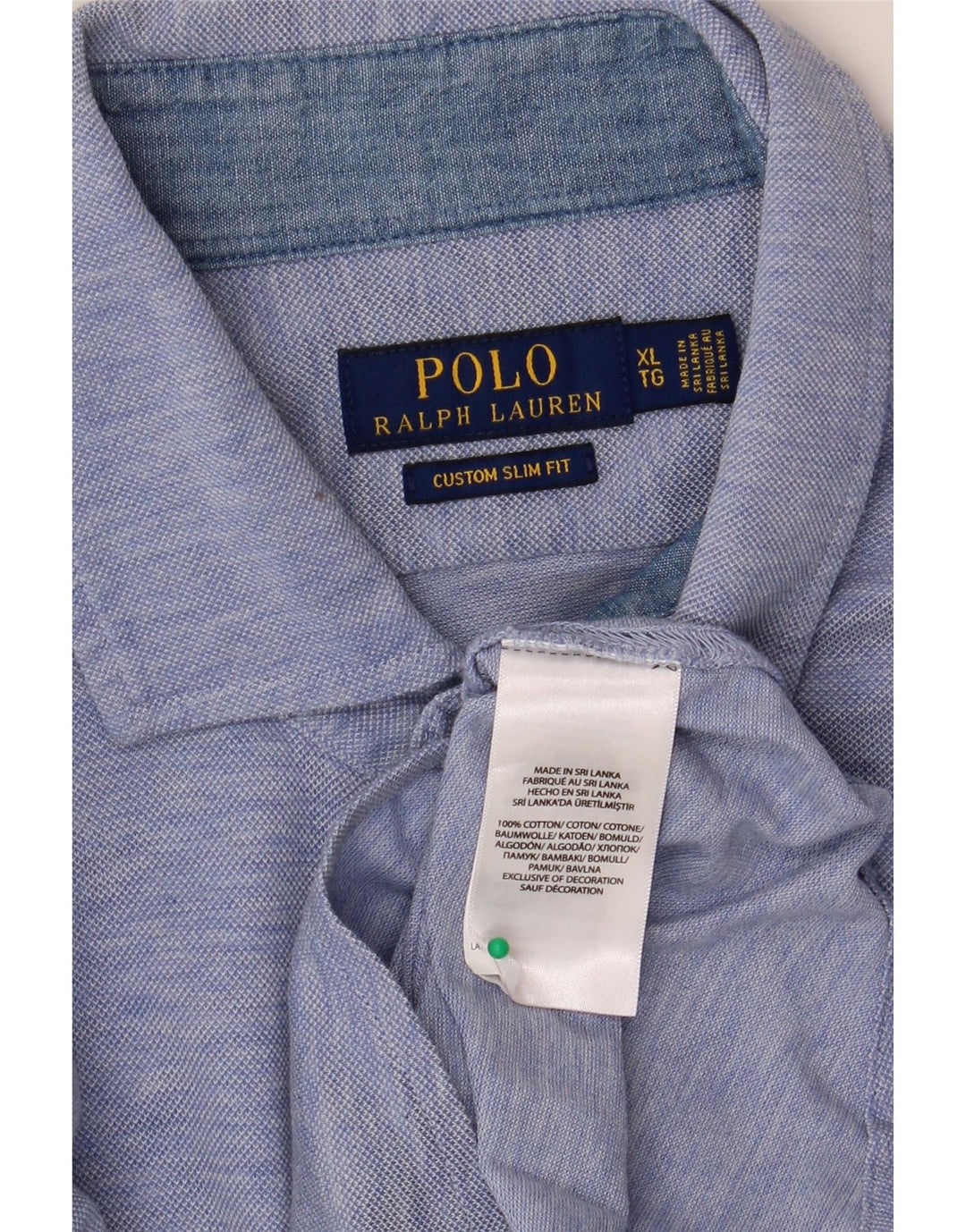 Cămașă cu mânecă scurtă Polo Ralph Lauren pentru bărbați, XL, albastru, bumbac
