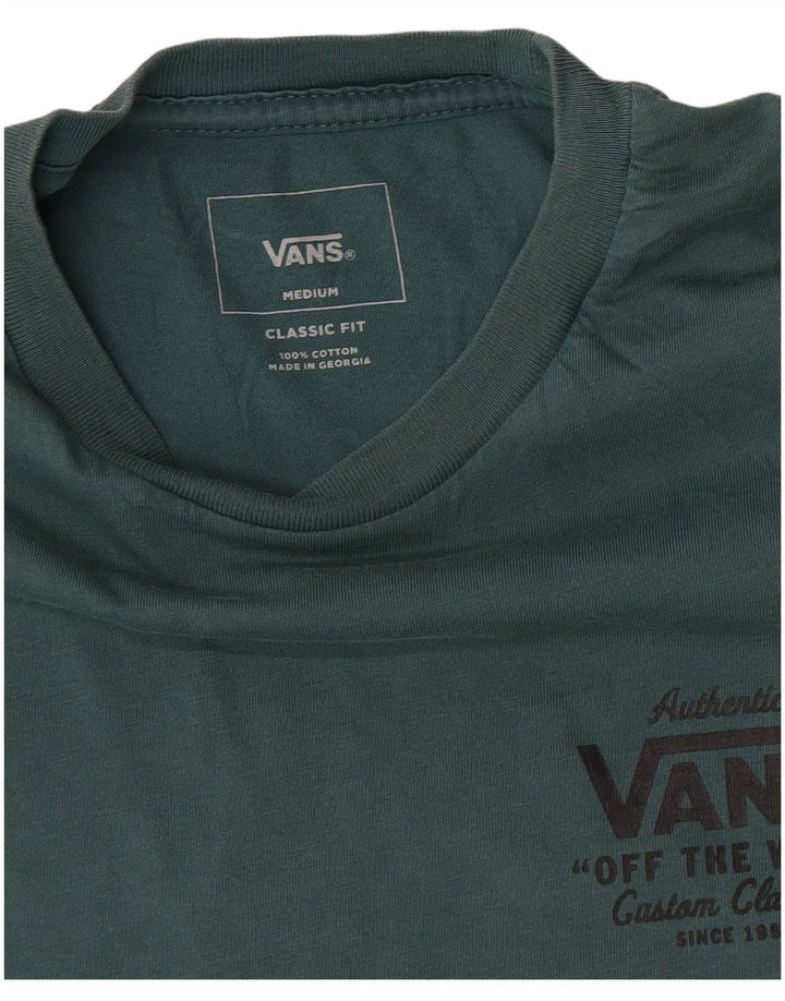 Tricou grafic Vans Classic Fit Top Bumbac verde mediu