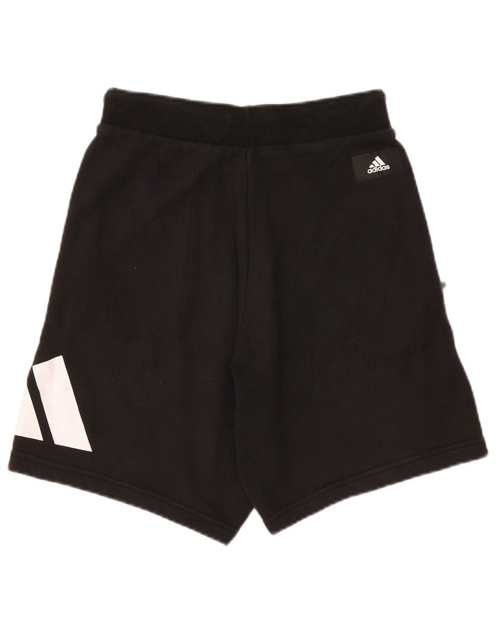 Pantaloni scurți sport grafic Adidas pentru bărbați, mici, negri