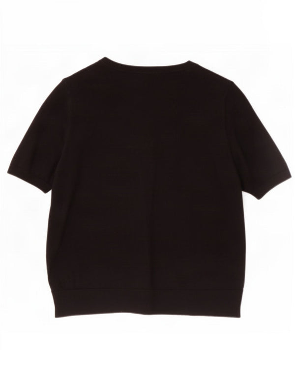 Tricou pentru femei Marks & Spencer Top UK 14 Large Black Viscose