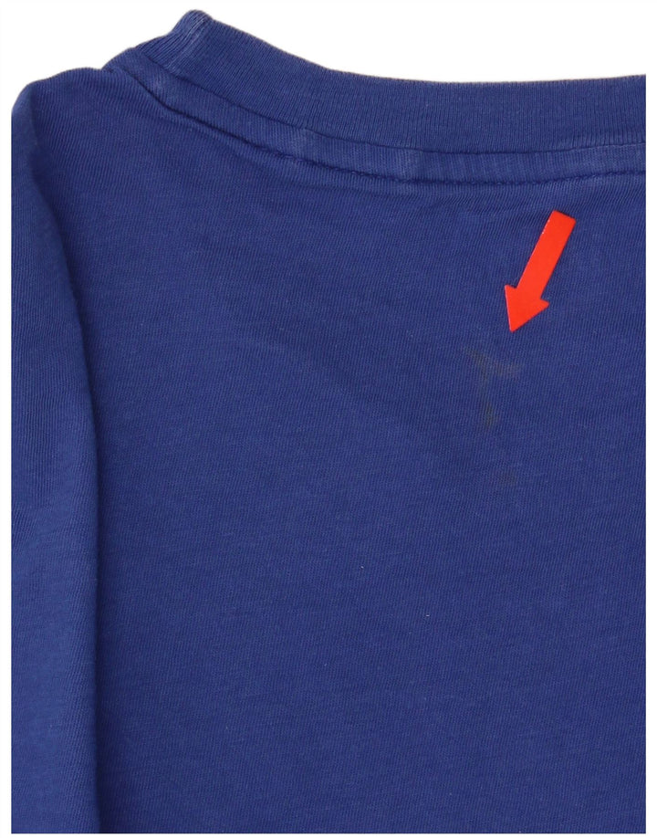 Tricou supradimensionat pentru femei Lee Top UK 10 Small Blue Bumbac