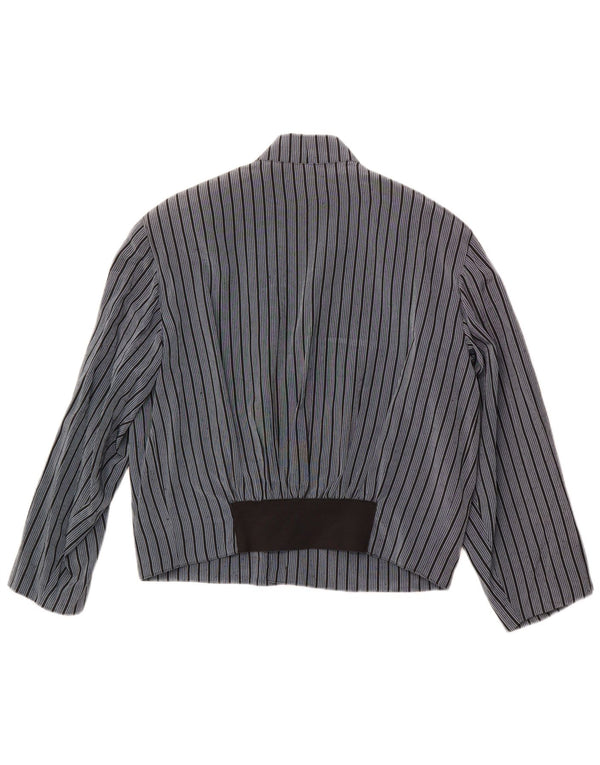 Jachetă Polbot pentru bărbați, cu 3 nasturi, UK 38 Medium Blue Pinstripe