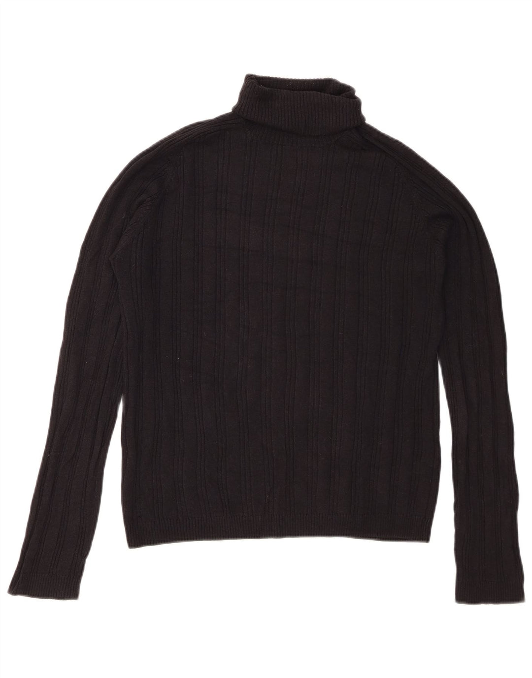 Pulover pentru bărbați Zara cu gât rulat, mare, negru