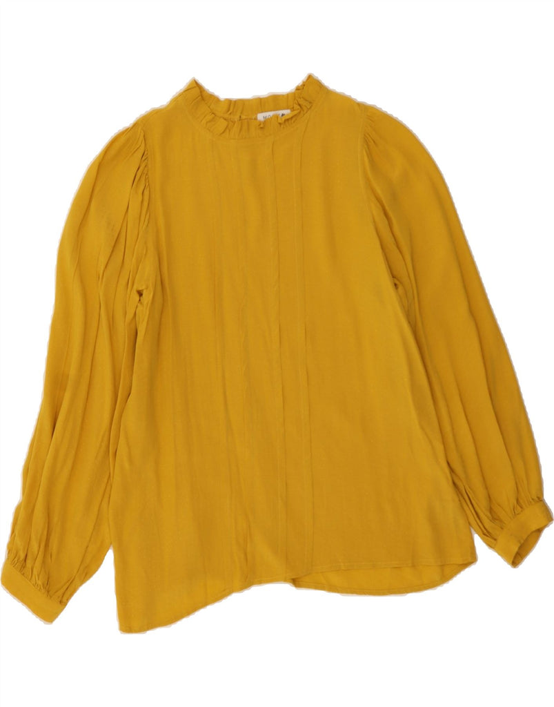 MOLLY BRACKEN Womens Oversized Oversized Blouse Top UK 10 Small Yellow Vintage Molly Bracken and Second-Hand Molly Bracken from Messina Hembry 