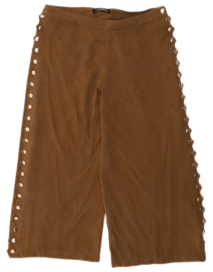 Pantaloni Capri pentru femei Zara L32 L24 Kaki