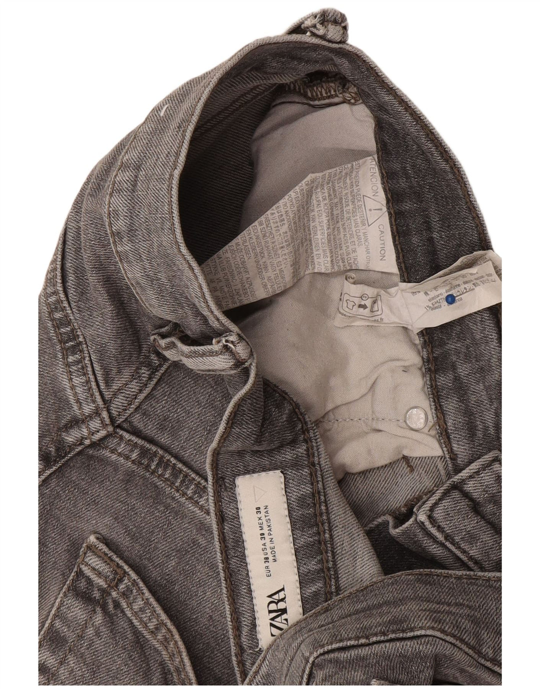 Blugi slim pentru bărbați Zara EU 38 Mici L30 L29 Bumbac gri