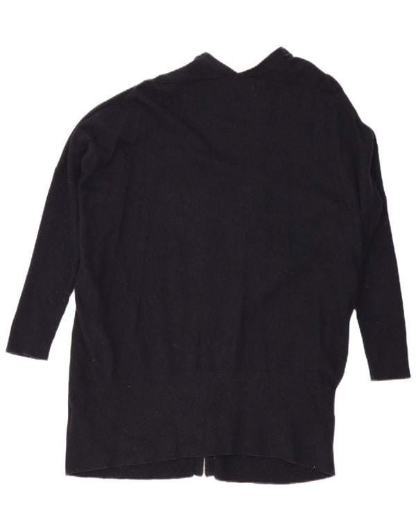 MINT VELVET Pulover cardigan supradimensionat pentru femei cu mâneci 3/4 UK 16 mare negru