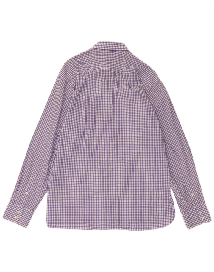 TOMMY HILFIGER Mens Shirt XL Purple Check Cotton