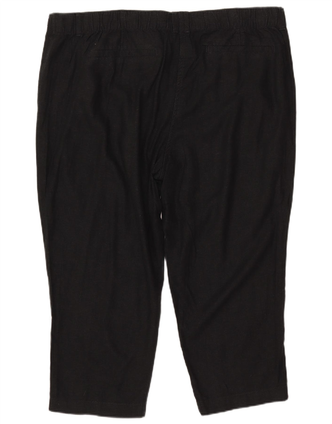 Pantaloni Capri subțiri pentru femei Marks & Spencer UK 20 2XL W40 L22 in negru