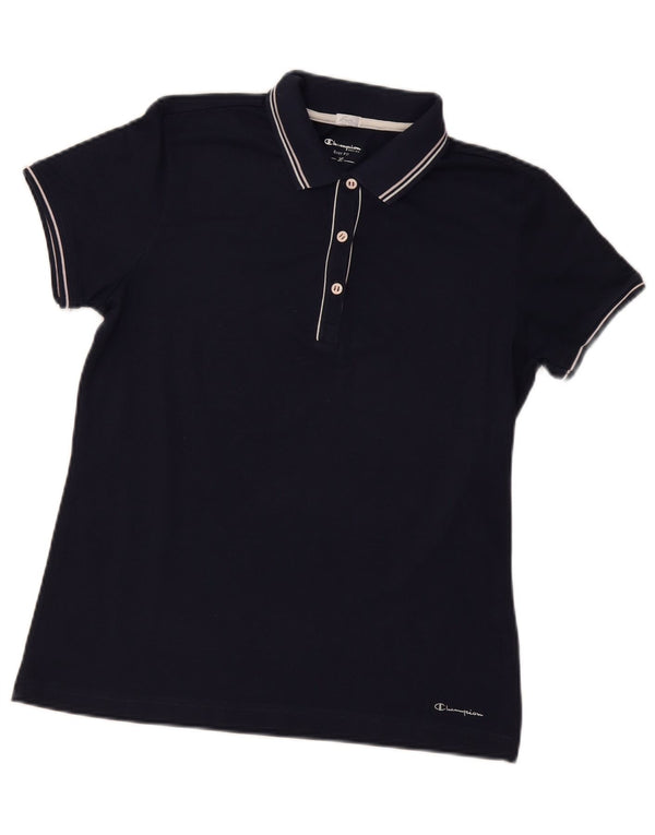 Tricou polo Champion pentru femei Easy Fit UK 16 mare, bleumarin, bumbac