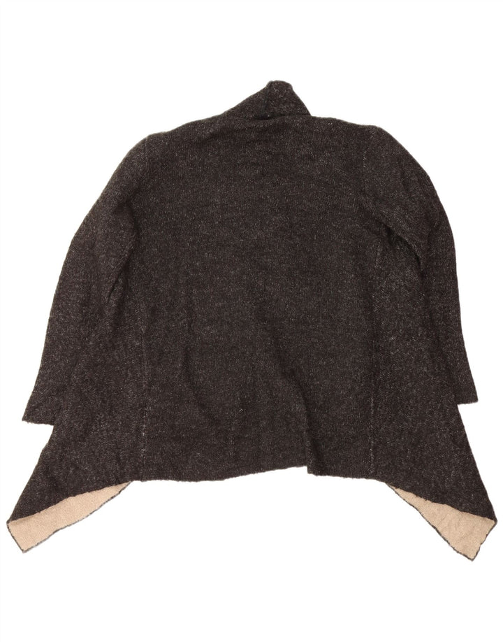 Pulover cardigan deschis pentru femei Zara UK 16, mare, negru, acrilic