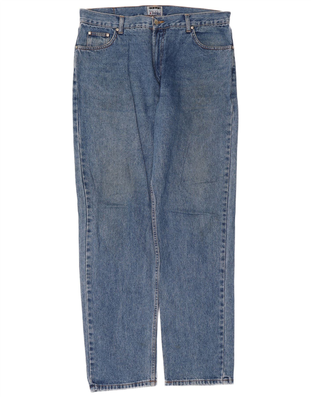 Blugi drepți pentru bărbați vintage W38 L34 bumbac albastru