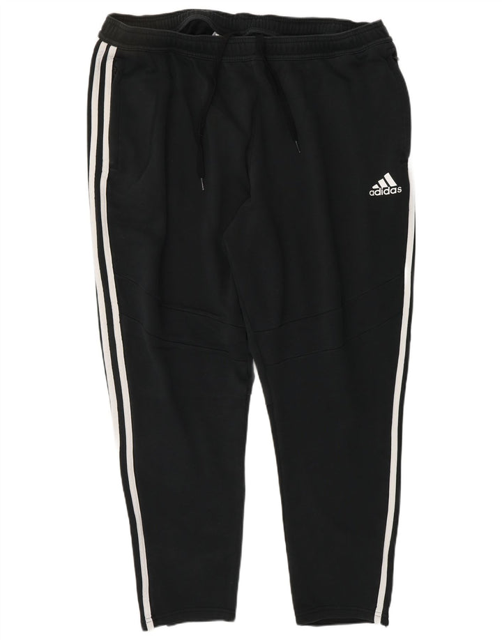 Pantaloni de trening ADIDAS pentru bărbați 2XL bumbac negru