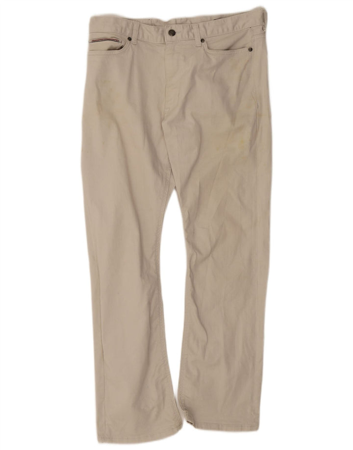 Pantaloni casual pentru bărbați Marks & Spencer Bootcut W32 L29, bumbac bej