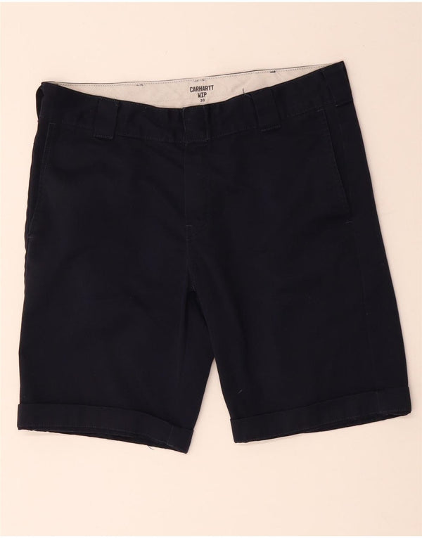 Pantaloni scurți chino W30 pentru bărbați Carhartt W30, poliester bleumarin mediu