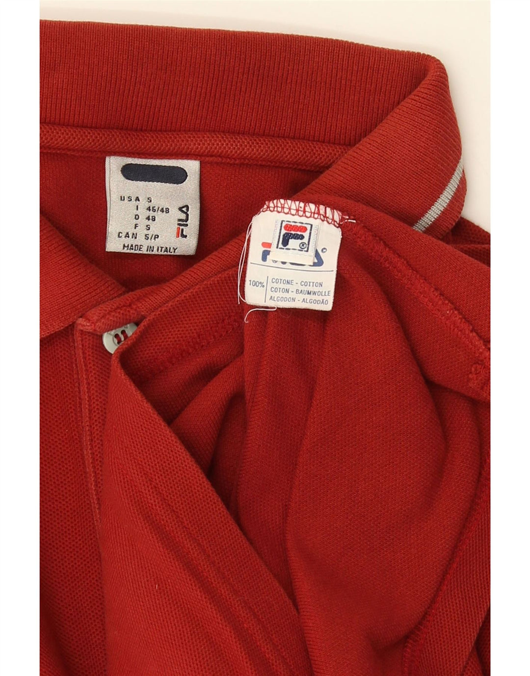 Cămașă Polo Fila Bărbați Mic Roșu Bumbac