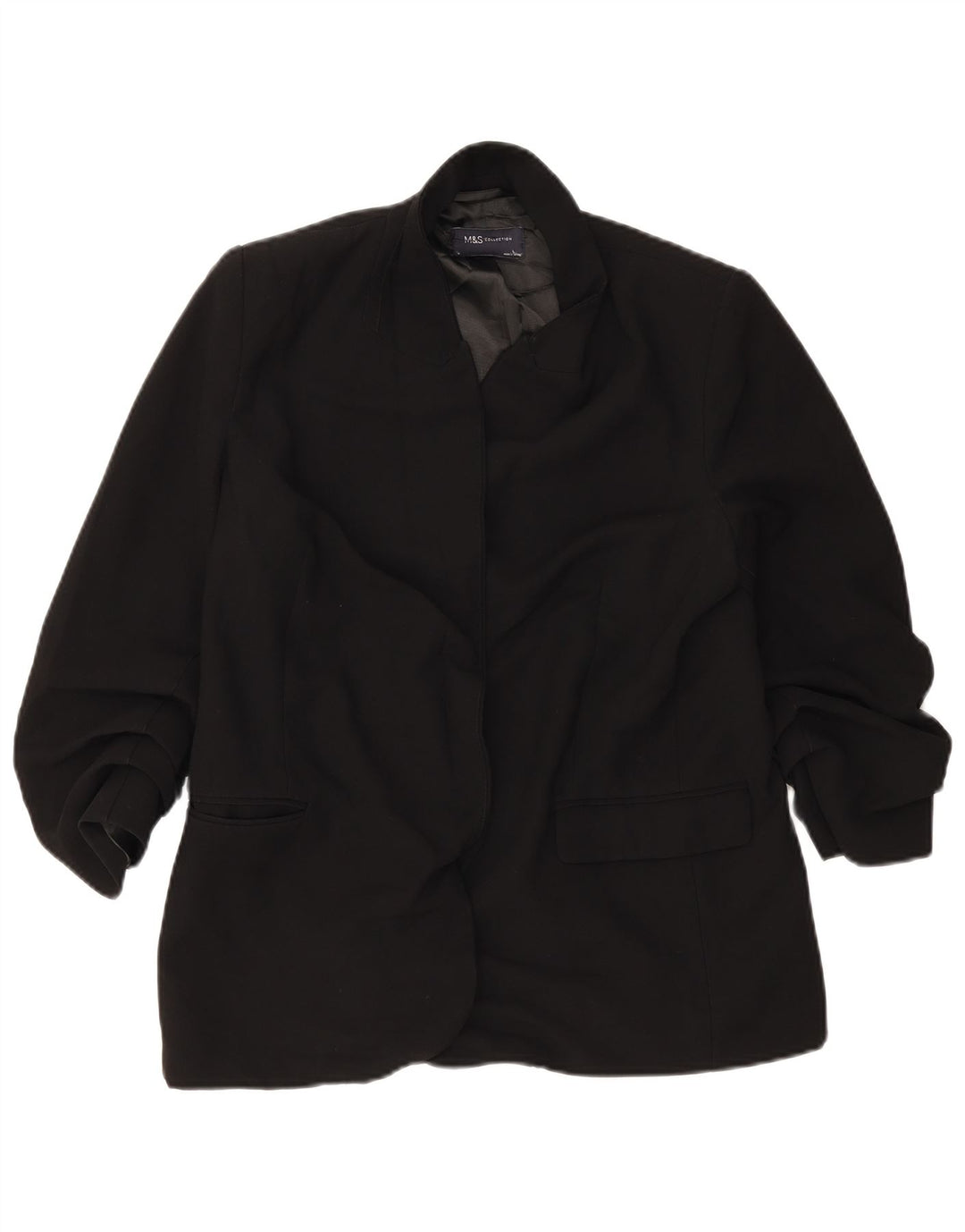 Jachetă pentru femei Marks & Spencer Open Blazer UK 14, mare, negru, poliester