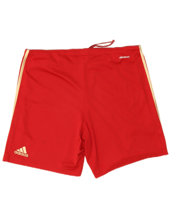 Pantaloni scurți sport pentru bărbați Adidas Climacool, poliester roșu mediu
