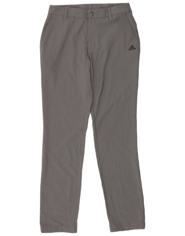 Pantaloni chino slim pentru femei Adidas W30 L34 poliester gri