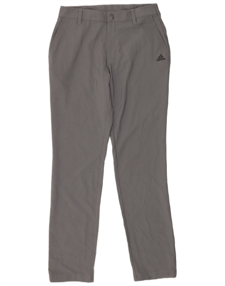 Pantaloni chino slim pentru femei Adidas W30 L34 poliester gri