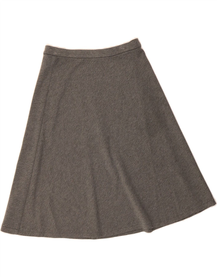 MARKS & SPENCER Womens A-Line Skirt UK 14 Large W32 Grey Vintage Marks & Spencer and Second-Hand Marks & Spencer from Messina Hembry 
