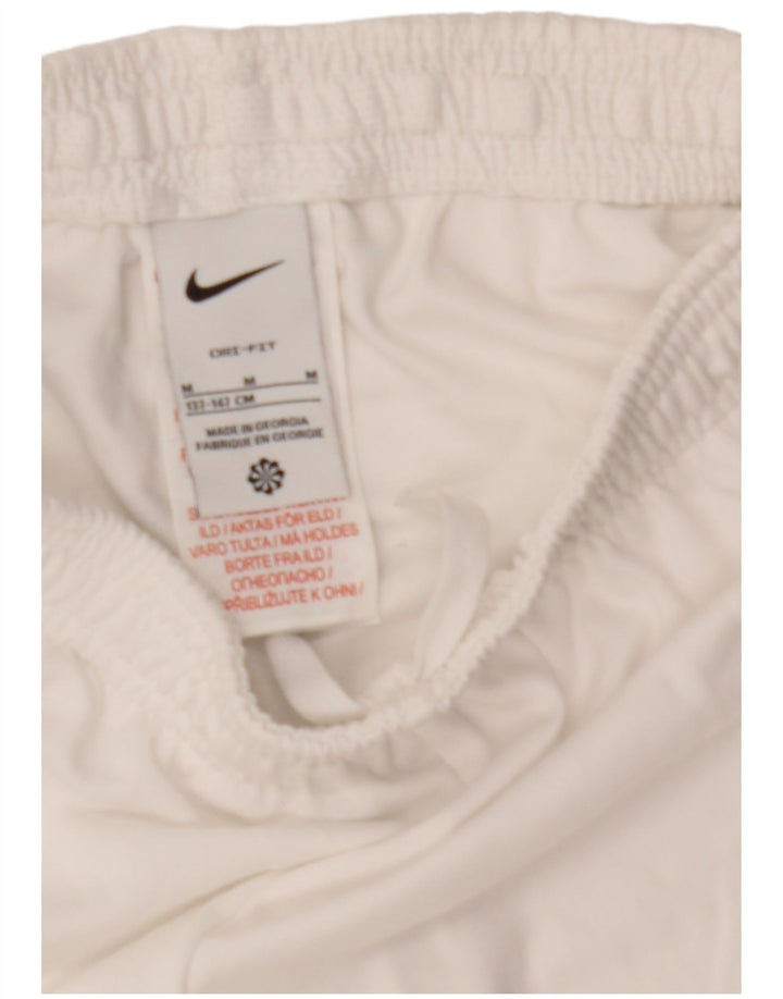 Pantaloni scurți sport Nike pentru băieți 10-11 ani Poliester alb mediu