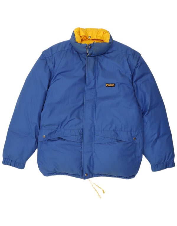 Jachetă căptușită cu glugă pentru bărbați Ciesse Piumini UK 42 XL Albastru Colorblock