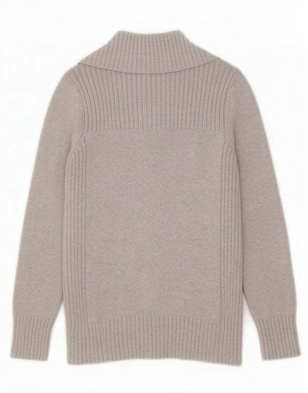 Pulover cardigan pentru femei Marks & Spencer UK 16 mare bumbac gri