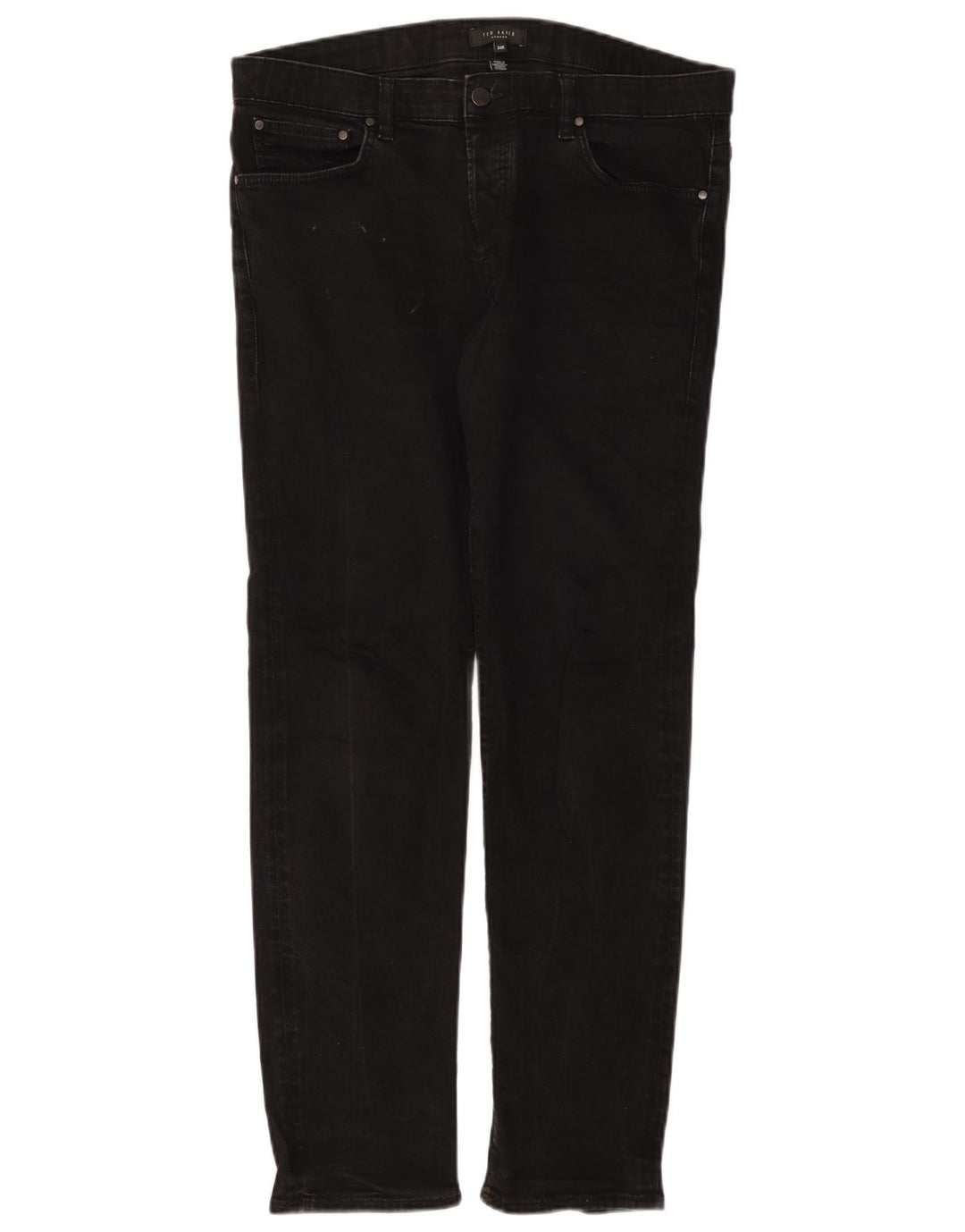 Blugi subțiri pentru bărbați Ted Baker W34 L30 poliester negru