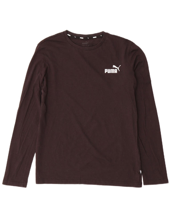 PUMA Băieți Graphic Top Manecă Lungă 15-16 Ani XL Negru